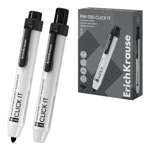 Picture of EK RETRACTABLE WHITEBOARD MARKER BULLET BLACK